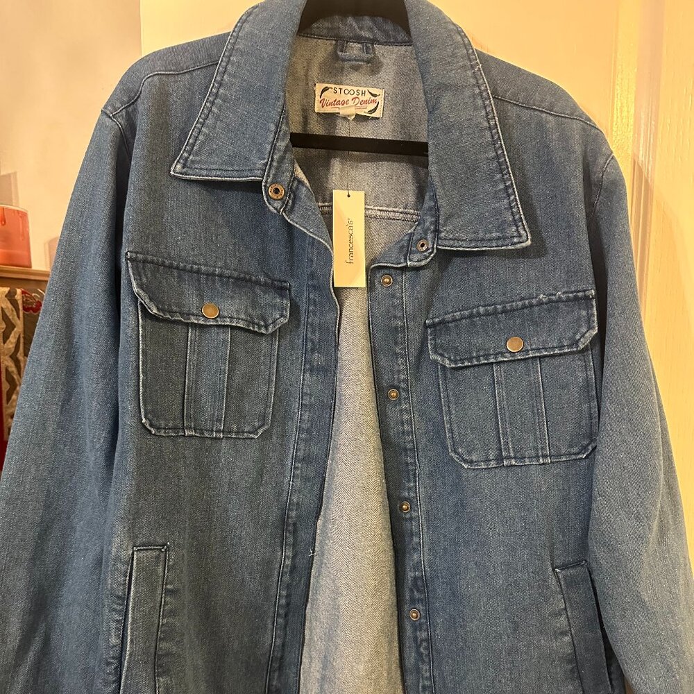 👕  Stosh Vintage Denim Jacket by Francesca’s | Size L | New With Tags